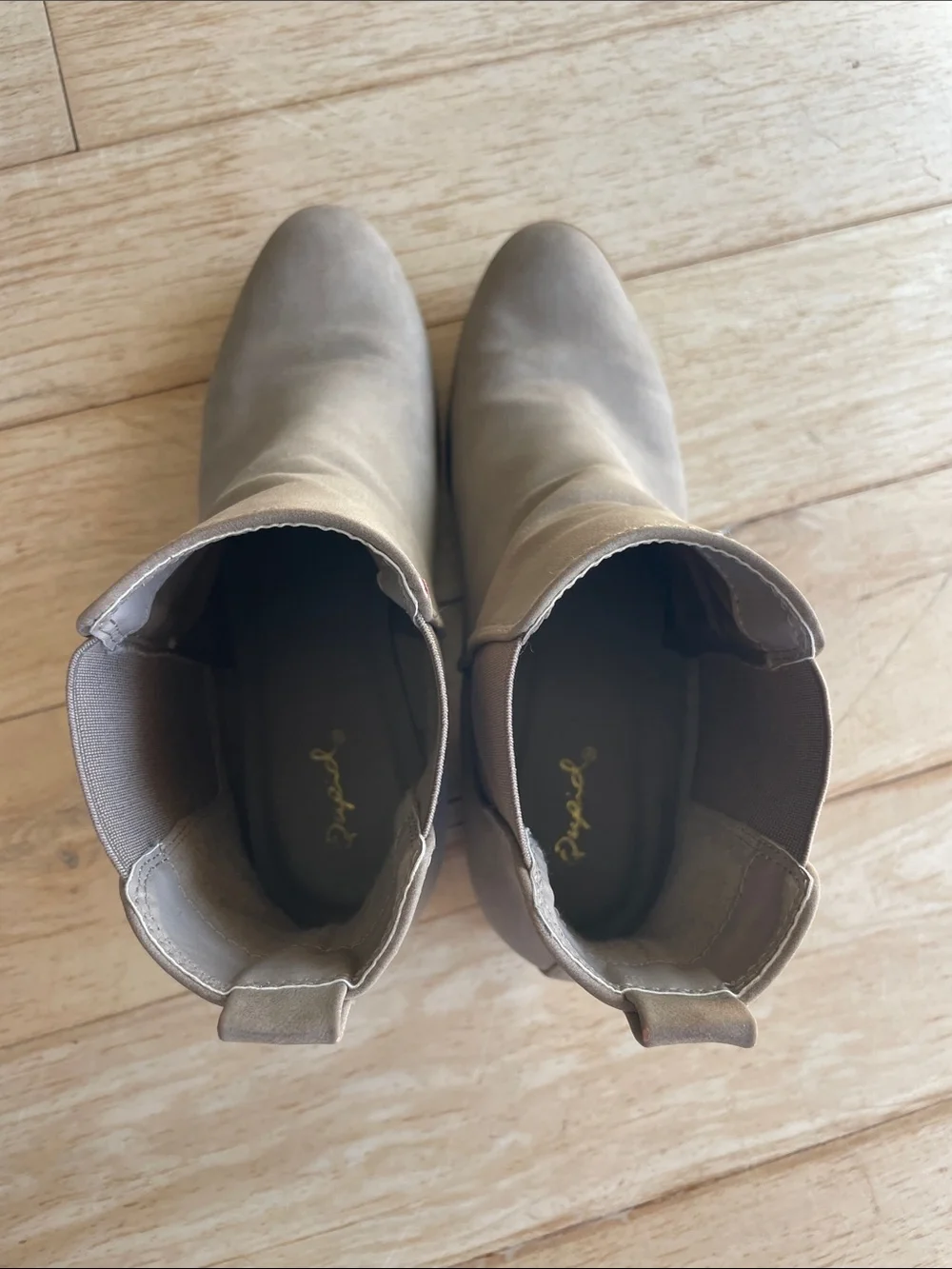 Women's Taupe Suede Ankle Boots - Classic Everyday Style